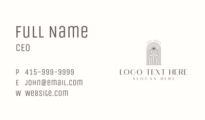 Religious Cross Parish Business Card Image Preview