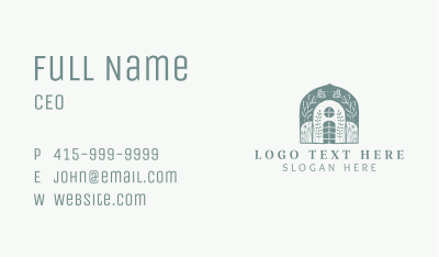 Natural Floral Home Business Card Image Preview