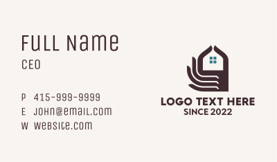 Hand House Realty Contractor  Business Card