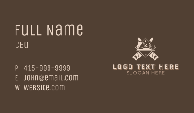 Carpentry Sculptor Woodwork Business Card Image Preview