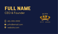 Royal Utensil Crown Business Card Image Preview