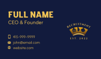 Royal Utensil Crown Business Card Image Preview
