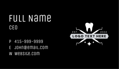 Dental Tooth Clinic Business Card Image Preview