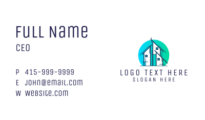 Urban Construction House Business Card Image Preview