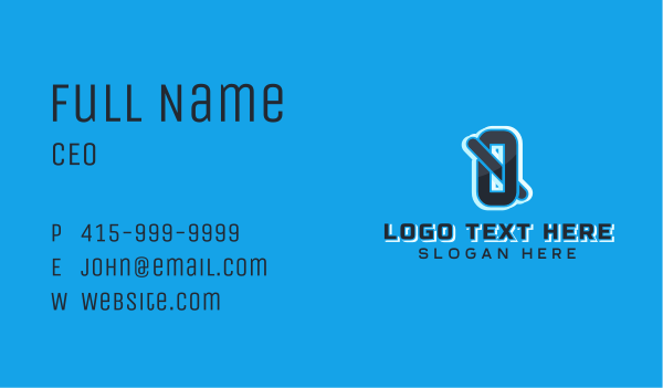 Digital Letter Q  Business Card Design Image Preview