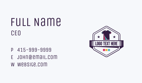 T-Shirt Apparel Printing Business Card Design Image Preview