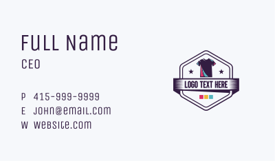 T-Shirt Apparel Printing Business Card Image Preview