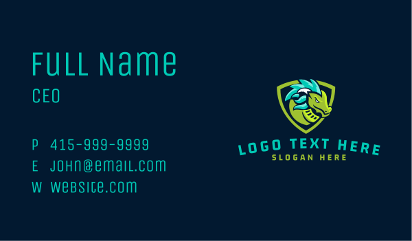 Dragon Shield Gaming Esport Business Card Design Image Preview
