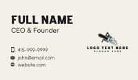 Chainsaw Tree Forest Business Card Preview