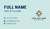 Star Flower Petals  Business Card Preview