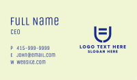 Simple Violet Letter U Business Card Image Preview
