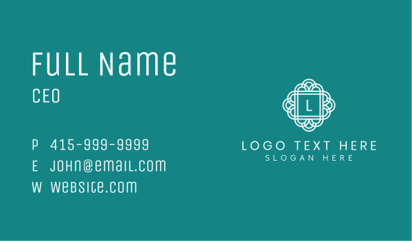 Luxury Minimalist Letter Business Card Design Image Preview