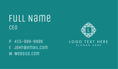 Luxury Minimalist Letter Business Card Image Preview