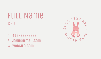 Easter Rabbit Animal Business Card Image Preview