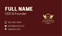 Gold Pegasus Crest Business Card Image Preview