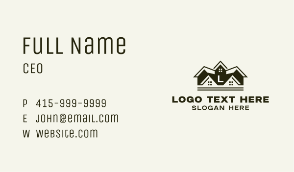 House Residential Real Estate Business Card Design Image Preview