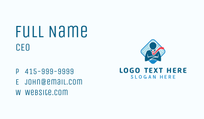 Businessman Tie Employee Business Card Image Preview