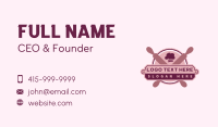 Toque Bakery Rolling Pin Business Card Design