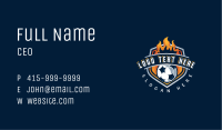 Soccer Fire Football Business Card Image Preview