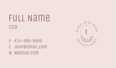 Organic Wellness Spa Business Card Image Preview