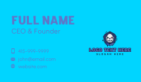 Hoodie Skull Gamer Business Card Preview