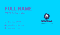 Hoodie Skull Gamer Business Card Image Preview