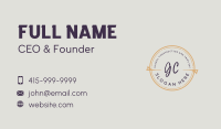 Circle Generic Lettermark Business Card Image Preview