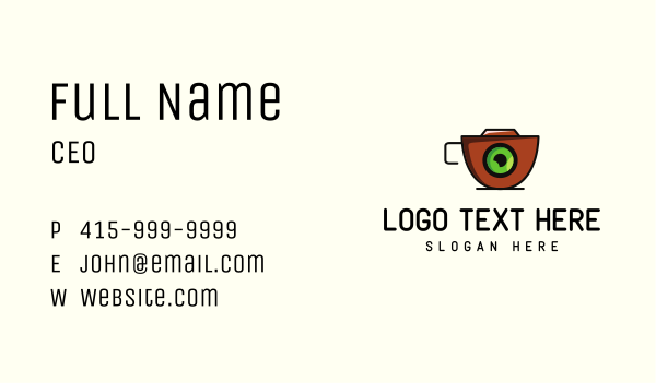 Mug Photography Business Card Design Image Preview