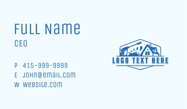 Power Washing Cleaner Business Card Design Image Preview