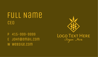Golden Diamond Pineapple Business Card Image Preview