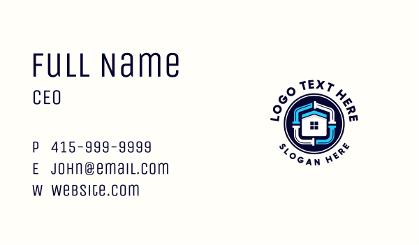 House Pipe Plumbing Business Card Design Image Preview