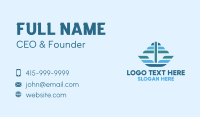 Ocean Sailing Anchor Boat Business Card Design
