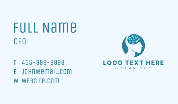 Human Head Mind Business Card Design Image Preview