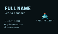 Pixelated Flying Ship Business Card Image Preview