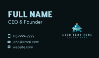 Pixelated Flying Ship Business Card Preview