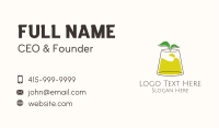 Lemonade Tea Glass Business Card Image Preview