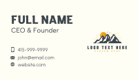 Sunset Mountain Scenery Business Card Image Preview