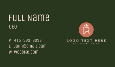 Premium Corporate Letter R Business Card Image Preview