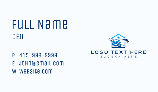 House Pressure Washer  Business Card Design Image Preview