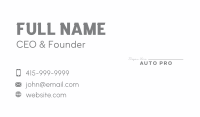 Professional Generic Wordmark Business Card Image Preview