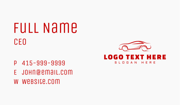 Racing Automobile Car  Business Card Design Image Preview