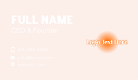 Beauty Blush Glow Business Card Image Preview