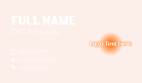 Beauty Blush Glow Business Card Design