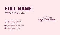 Fashion Workshop Wordmark Business Card Image Preview