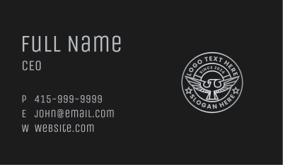 Luxury Eagle Star Business Card Image Preview