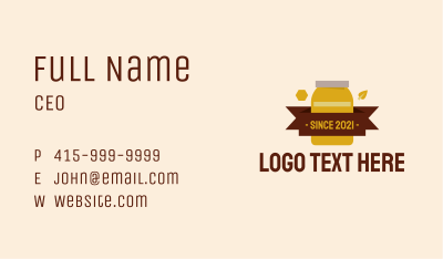 Container Jar Banner Business Card Image Preview