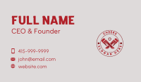Wrench Tool Plumber Business Card Design