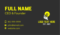 Light Bulb Head Business Card Image Preview