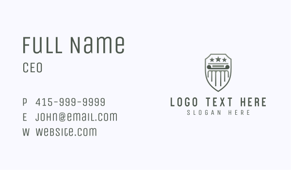 Institution Star Pillar Business Card Design Image Preview