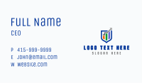 Finance Shield Graph Arrow Business Card Image Preview